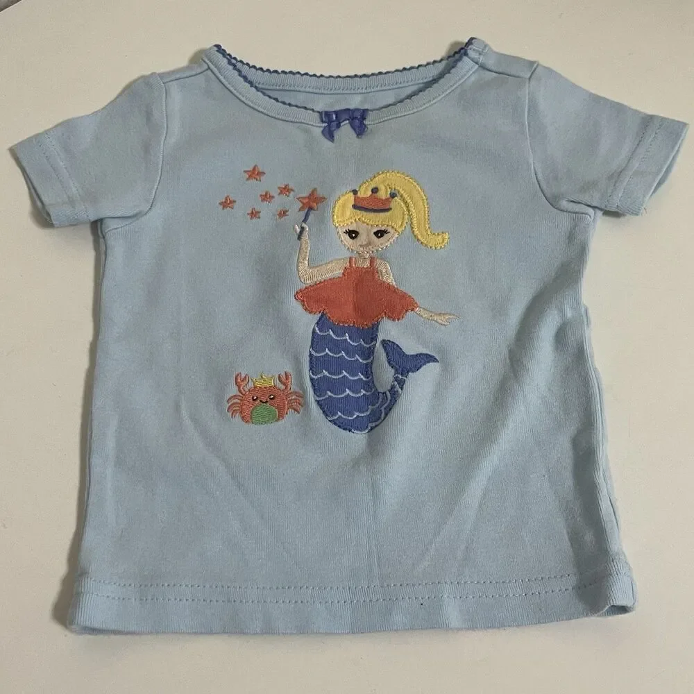 Gymboree Fairy Mermaid Magic Pajamas Shorts 2-Pc Set Girls Size 6-12 Months